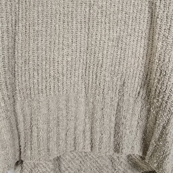 Free People Women's Sensual Faux Wrap Gray Sweater Oversized Long Sleeve XS Cozy - Picture 12 of 13